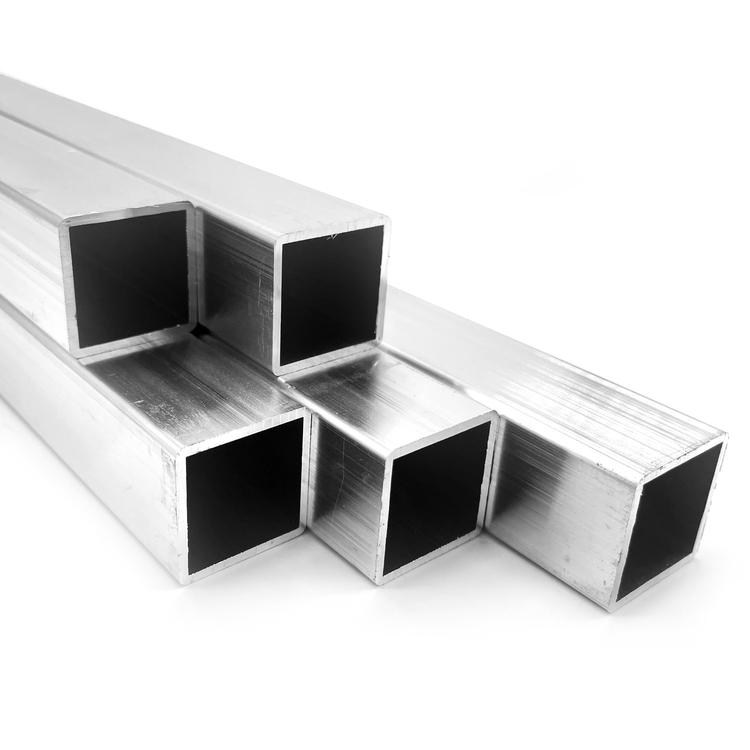 Aluminium steigerbuizen vierkant: 25 x 25 mm